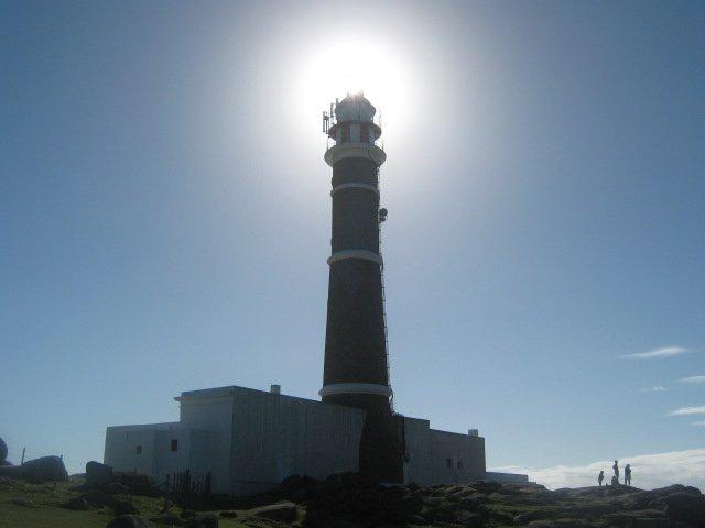 Sonne über dem Leuchtturm