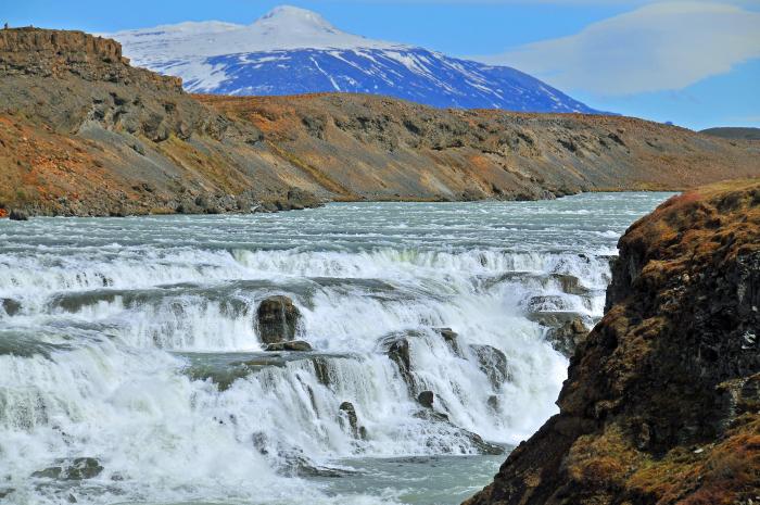 Wasserfall "Gullfoss" in Island