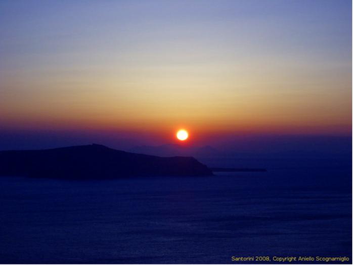 Santorini Sonnenuntergang 2008