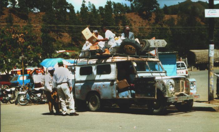 Vor der Fahrt über die Zentralcordillere