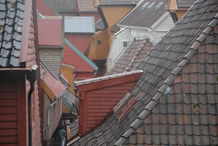 Über den Dächern von Gamle Bergen