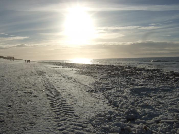 Sylt im Winter - Spuren im Sand