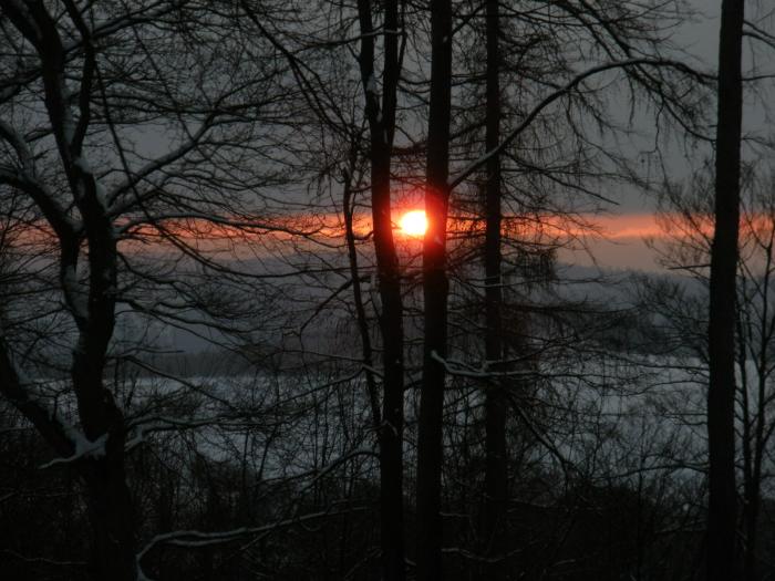 Sonnenuntergang am Rothaarsteig