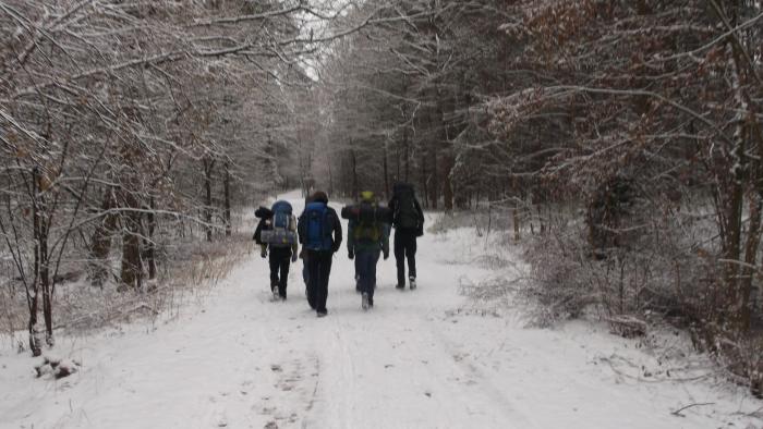 Wanderung im Schnee