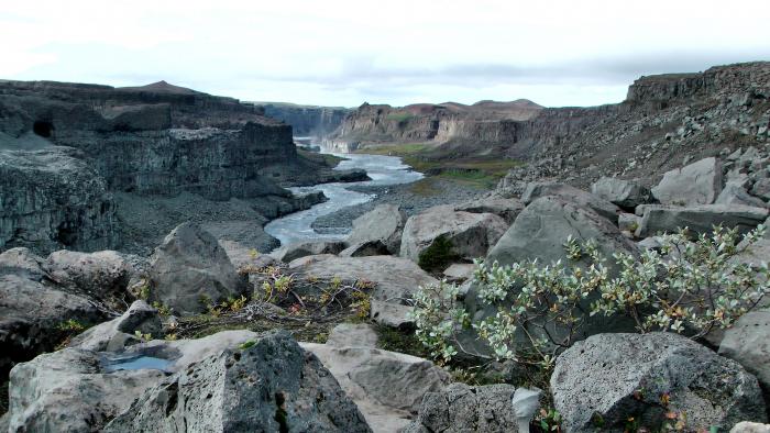 Schlucht Jökul.... unterhald des Dettifoss