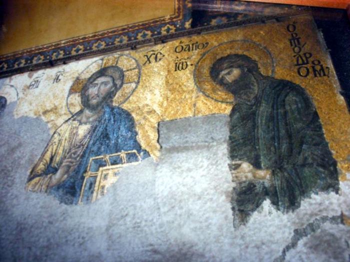 Hagia Sophia, Deesis-Mosaik aus dem 14. Jahrhundert