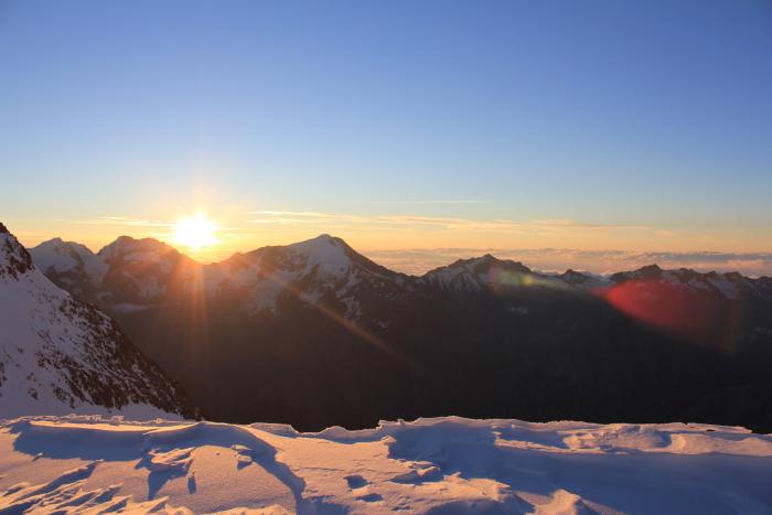 Sonnenaufgang am Windjoch