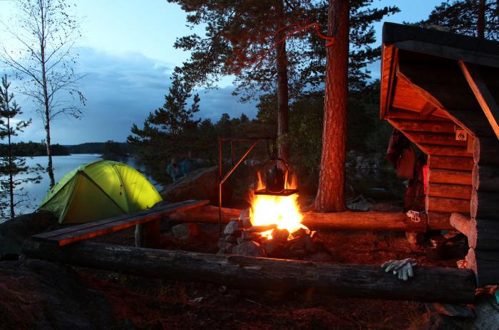 Lagerfeuerromantik am Stora Gla im Glaskogen Naturreservat