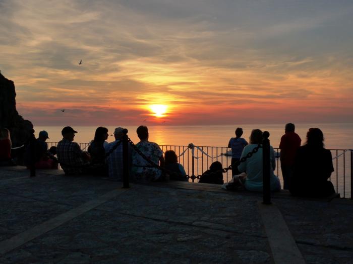 Warten auf den Sonnenuntergang