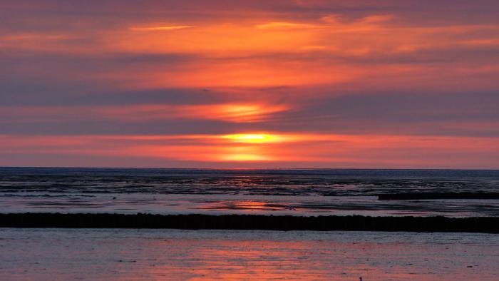 Sonnenuntergang über der Nordsee