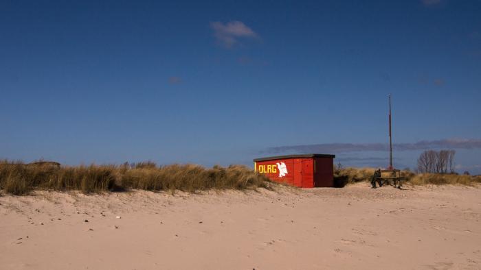 Einsam am Strand