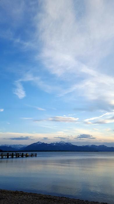 Blaue Stunde am Chiemsee