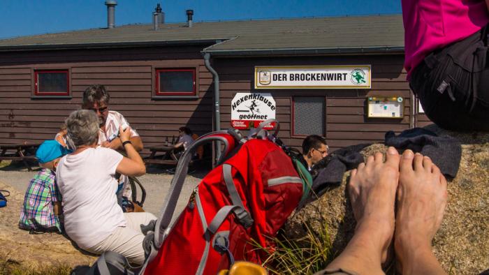 Pause auf dem Brocken