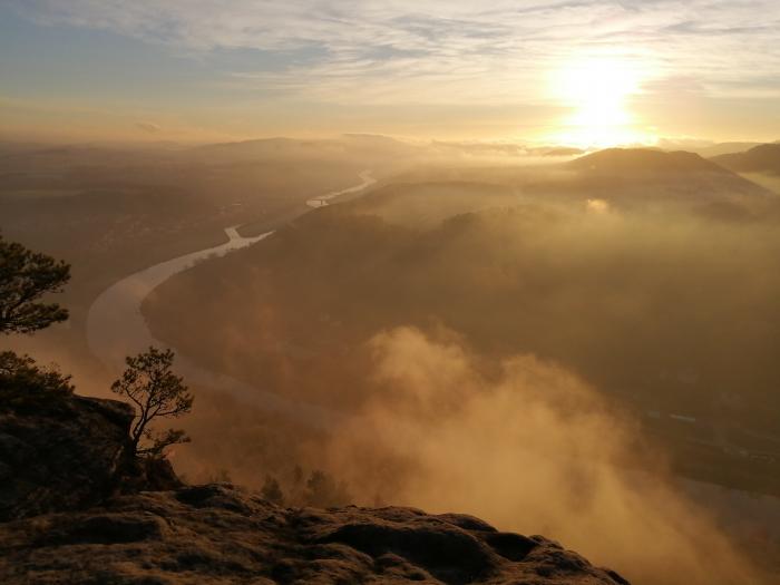 Sonnenaufgang Lilienstein