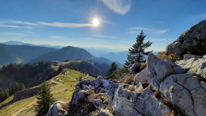 Panoramablick Alpen